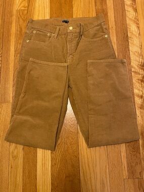J.Crew Straight Leg Corduroy Pants in Caramel SIZE 29